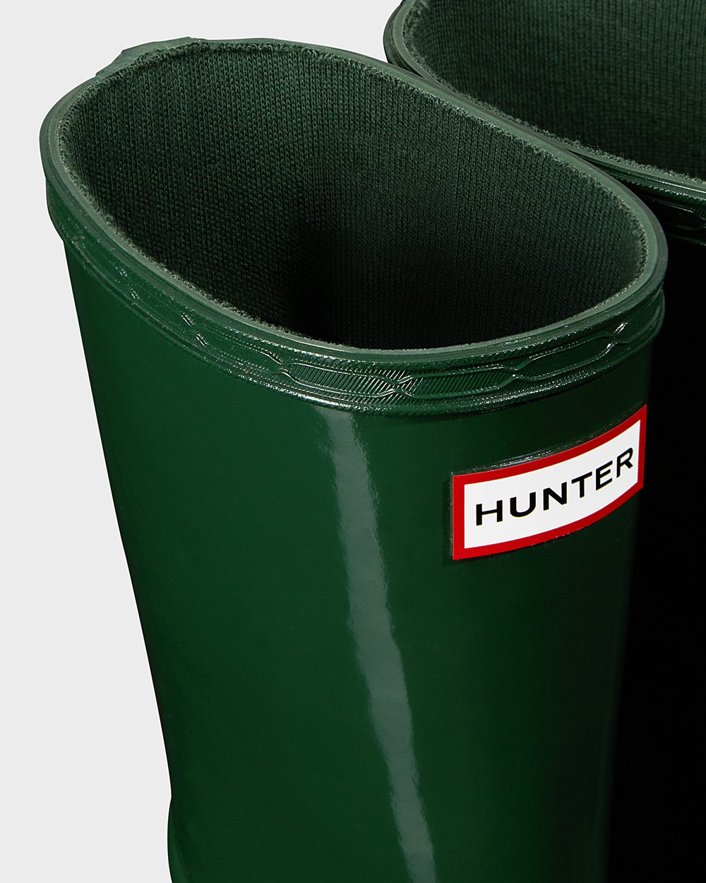 Kids Hunter Rain Boots Green - Original First Classic Gloss - 5624798-CX